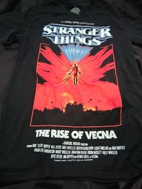 Stranger Things "The Rise of Vecna" Black Graphic Tee